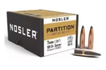 NOSLER PARTITION 7MM (.284") 160GR SPITZER BULLETS 50CT
