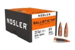 NOSLER 22CAL (.224") 55GR BALLISTIC TIP BULLETS 100CT