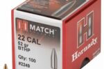 HORNADY 22CAL (.224") 52GR BTHP BULLETS 100CT