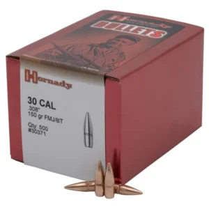 HORNADY 30CAL (.308") 150GR FMJBT BULLETS 500CT