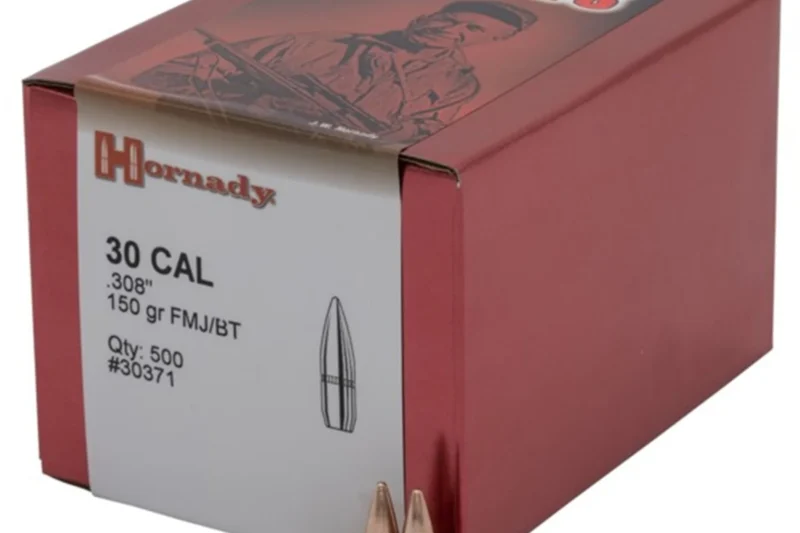 100028454_1w2 HORNADY 30CAL (.308") 150GR FMJBT BULLETS 500CT
