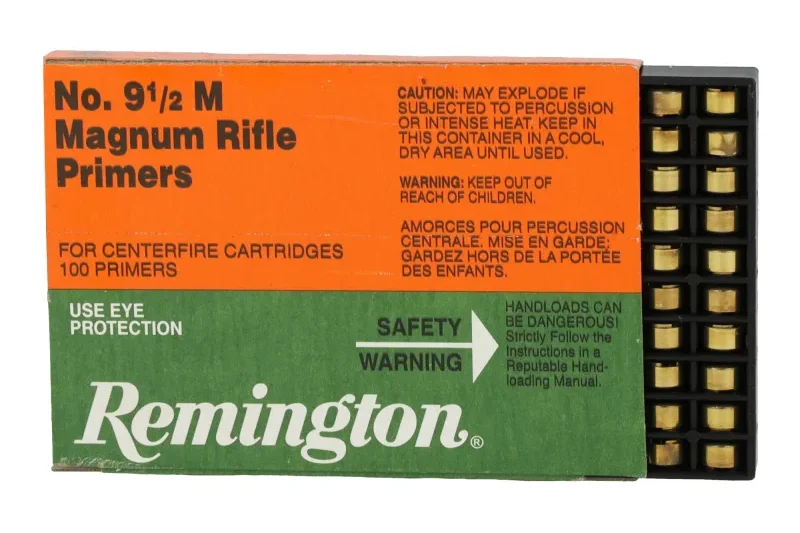 100396719 REMINGTON NO. 9-1/2 LARGE RIFLE MAGNUM PRIMERS 100CT