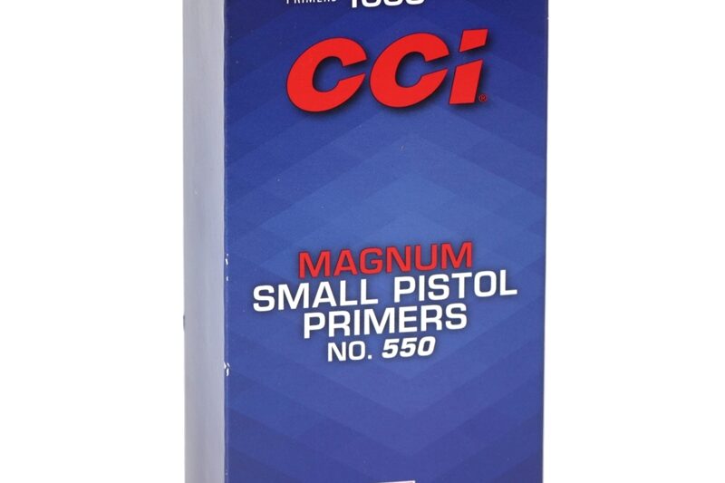 CCI Small Pistol Magnum Primers #550 Box of 1000 CCI NO.550 SMALL PISTOL MAGNUM PRIMERS 1000CT