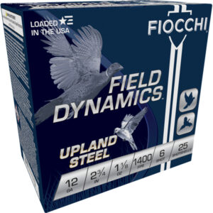 FIOCCHI FIELD DYNAMICS 12GA 2.75" 1400FPS 1-1/8OZ #6 AMMO 25RDS