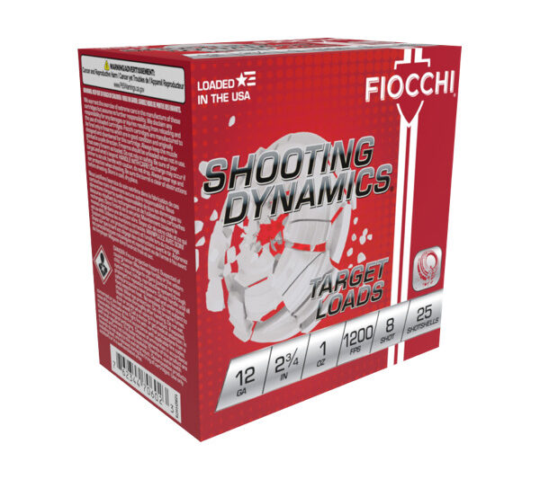 12SD1H8 FIOCCHI 12GA 2-3/4" 1OZ 1200 #8 SHOT- Case