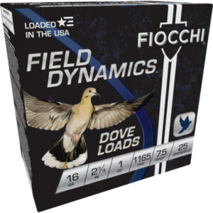 FIOCCHI FIELD DYNAMICS 16GA 2.75" 1165FPS 1OZ #7.5 AMMO 25RDS