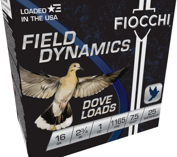 16GT75 FIOCCHI FIELD DYNAMICS 16GA 2.75" 1165FPS 1OZ #7.5 AMMO 25RDS