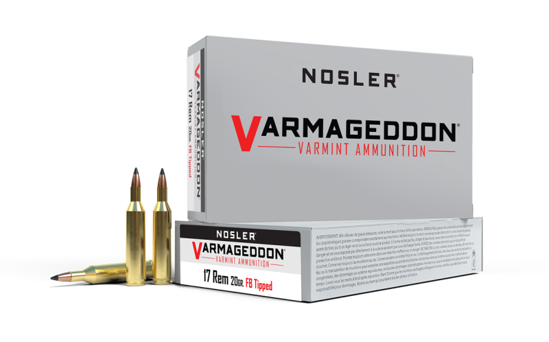 17 REMINGTON NOSLER 17 REMINGTON 20GR VARMAGEDDON AMMO 20RDS
