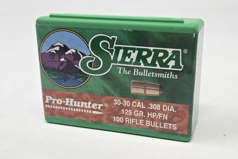2020 SIERRA 30CAL (.308") 125GR HPFN (30-30) PRO HUNTER BULLETS 100CT