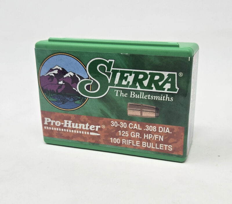 SIERRA 30CAL (.308") 125GR HPFN (30-30) PRO HUNTER BULLETS 100CT