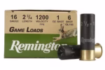 REMINGTON GAME LOADS 16GA 2.75" 1200FPS 1OZ #6 AMMO 25RDS