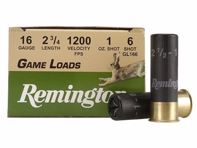 REMINGTON GAME LOADS 16GA 2.75" 1200FPS 1OZ #6 AMMO 25RDS