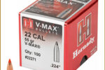 HORNADY 22CAL (.224") 55GR VAMX BULLETS 100CT