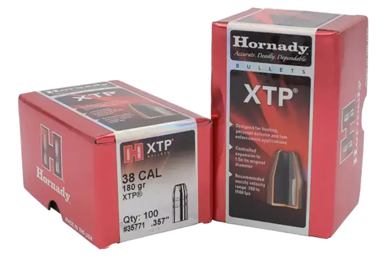 HORNADY 38 CAL (.357") 180gr XTP BULLETS 100CT