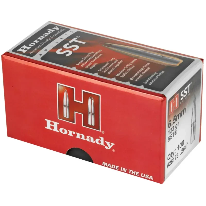 HORNADY 6.5MM (.264") 123GR SST BULLETS 100CT
