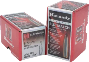 HORNADY 6.5MM (.264") 100GR ELD MATCH BULLETS 100CT