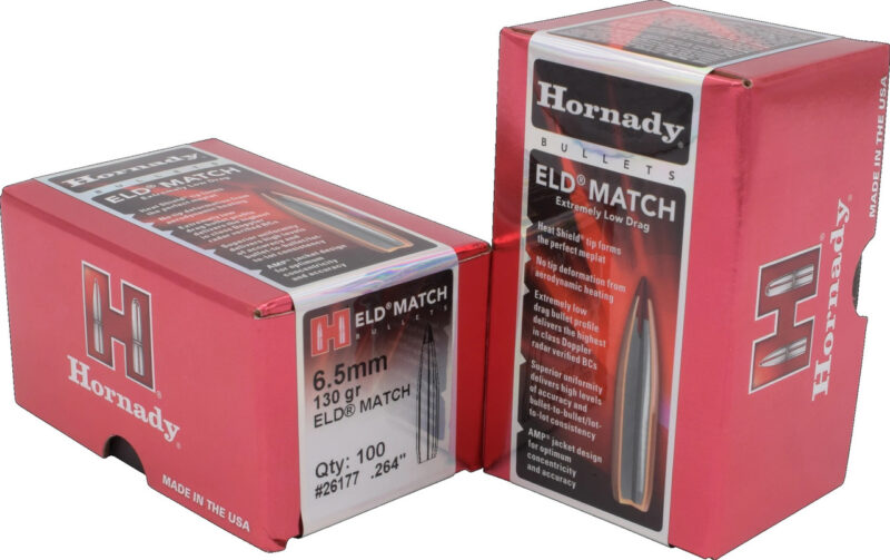 HORNADY 6.5MM (.264") 130GR ELD MATCH BULLETS 100CT