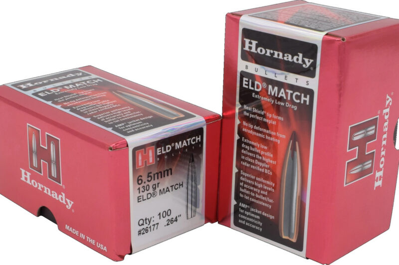 26177 HORNADY 6.5MM (.264") 130GR ELD MATCH BULLETS 100CT