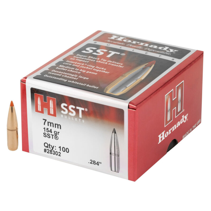 HORNADY 7MM (.284") 154GR SST BULLETS 100CT