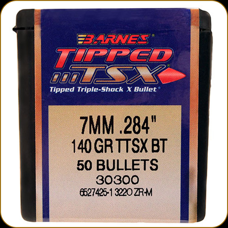 BARNES 7MM (.284") 140GR TTSX BULLETS 50CT
