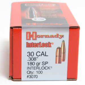 HORNADY 30CAL (.308") 180GR SP BULLETS 100CT