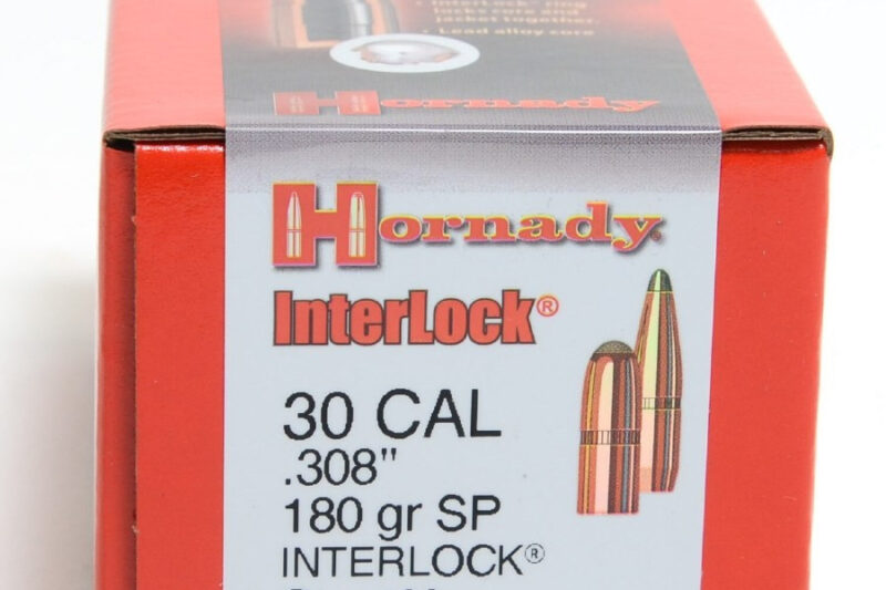 3070 HORNADY 30CAL (.308") 180GR SP BULLETS 100CT