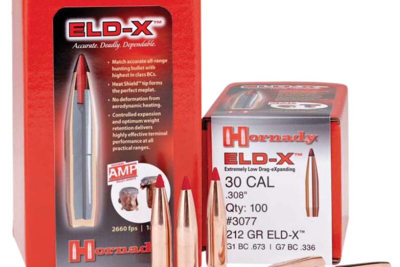 3074 HORNADY 30CAL (.308") 178GR ELD-X BULLETS 100CT