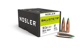 NOSLER 30CAL (.308") 168GR BALLISTICTIP BULLETS 50CT