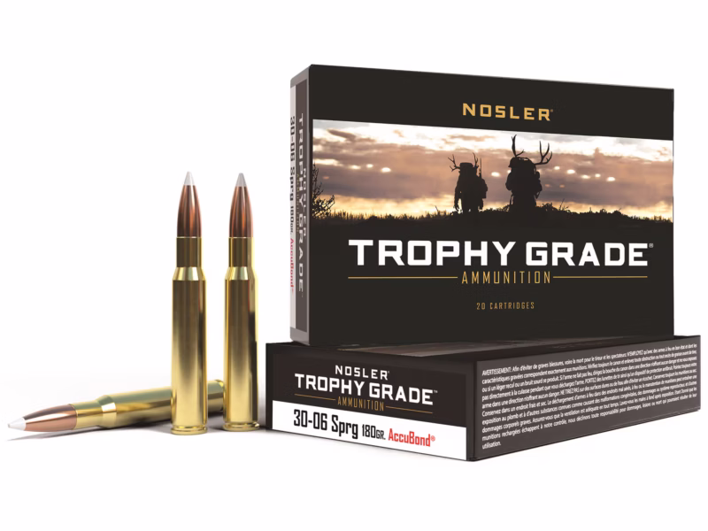 NOSLER TROHPY GRADE 30 NOSLER 180GR ACCUBOND AMMO 20RDS