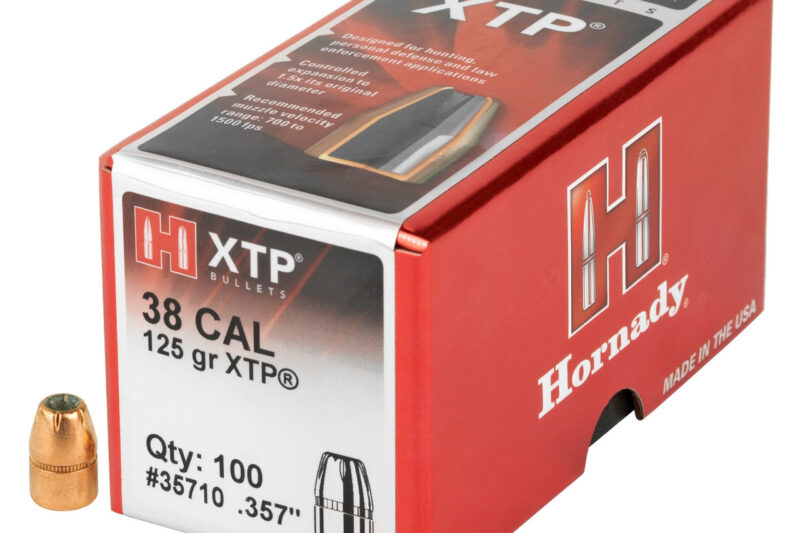 HORNADY 38 CAL (.357") 125GR XTP BULLETS 100CT