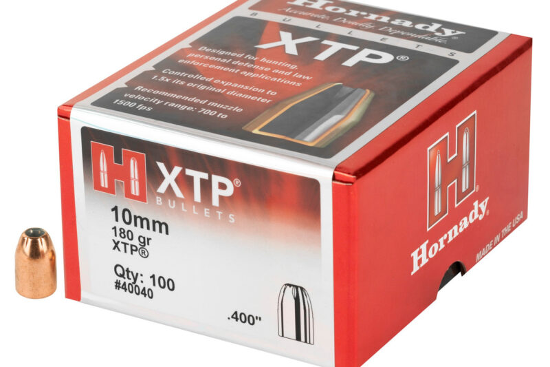 HORNADY 10MM (.400") 180gr XTP BULLETS 100 CT