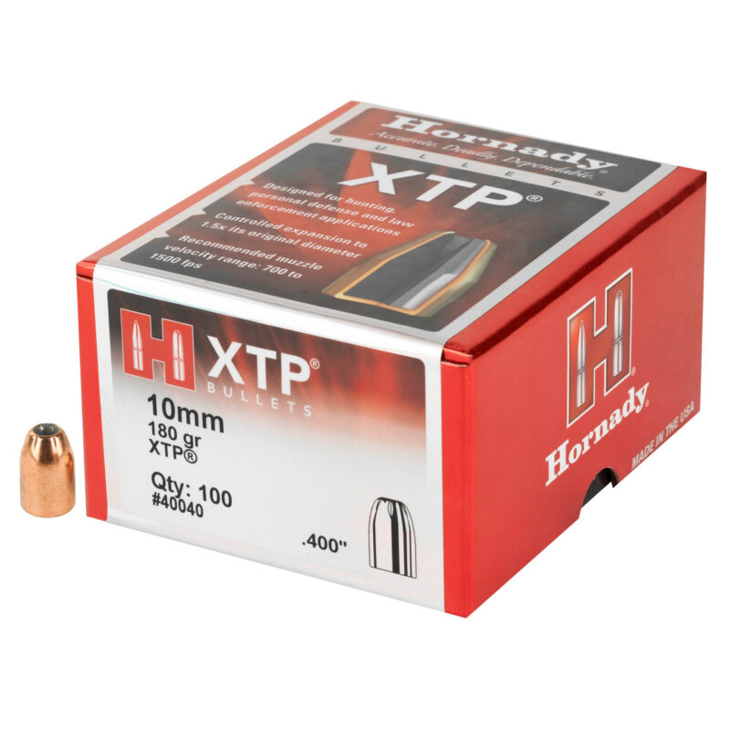 HORNADY 10MM (.400") 180gr XTP BULLETS 100 CT