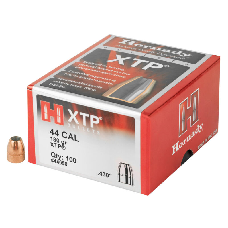 HORNADY 44 CAL (.430") 180gr XTP BULLETS 100 CT