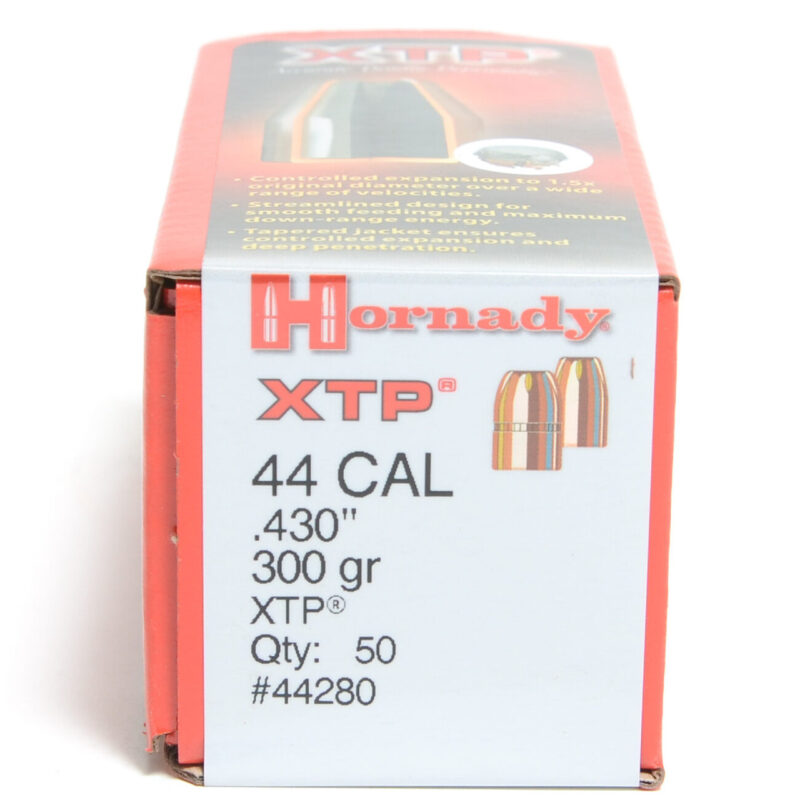 HORNADY 44 CAL (.430") 300GR HP-XTP BULLETS 50CT
