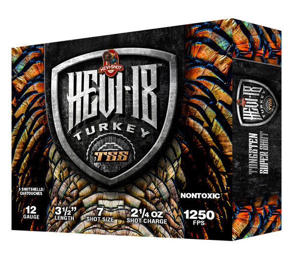 4507 HEVI TURKEY TSS 12GA 3.5" 1250FPS 2-1/4OZ #7 AMMO 5RDS