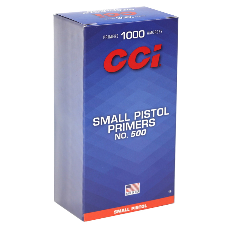 CCI NO.500 SMALL PISTOL PRIMER 1000CT