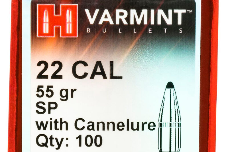 61184_a__72082 HORNADY 22CAL (.224") 55GR SP CANNELURE BULLETS 100CT