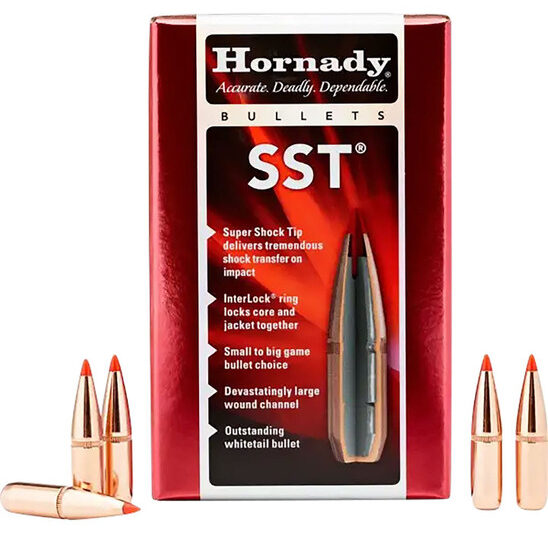 61190__63110 HORNADY 6.5MM (.264") 129GR SST BULLETS 100CT