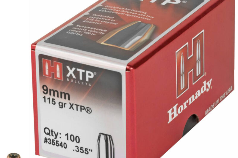 6d94bacae40bb47b57fa5a2460465a7e8a46597f_00090255235548_2_bigcommerce__39403 HORNADY 9MM (.355") 115GR XTP BULLETS 100CT