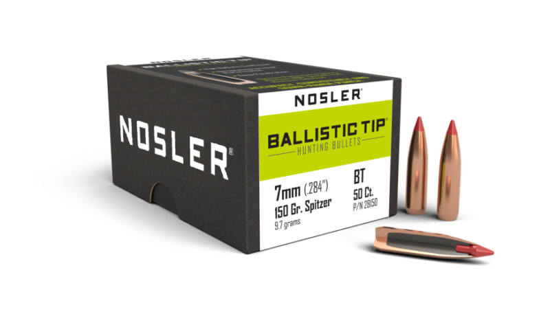 NOSLER 7MM (.284") 150GR BALLISTIC TIP BULLETS 50CT
