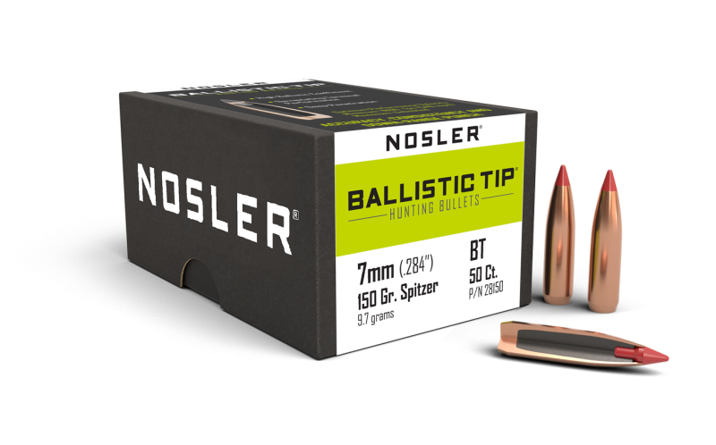 NOSLER 7MM (.284") 150GR BALLISTIC TIP BULLETS 50CT