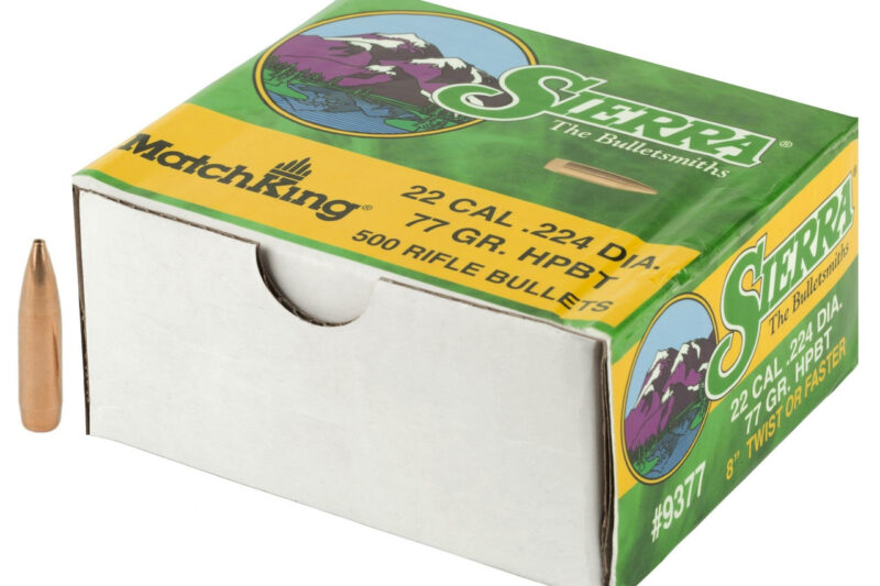 SIERRA 22CAL (.224") 77GR HPBT MATCHKING BULLETS 50CT