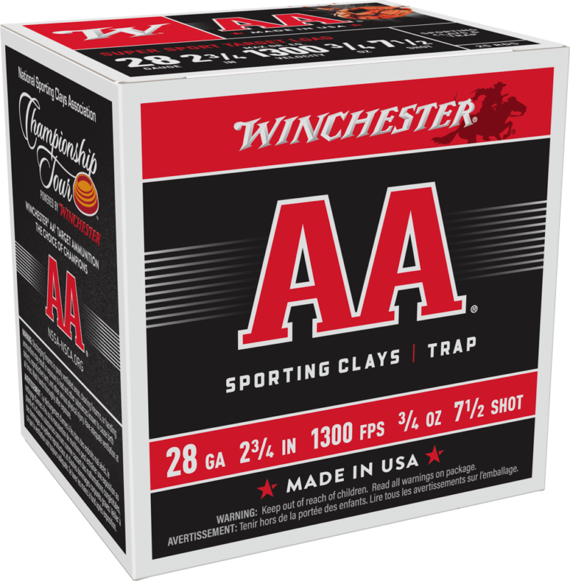 WINCHESTER AA 28GA 2.75" 3/4OZ 1300FPS #7.5 AMMO 25RDS