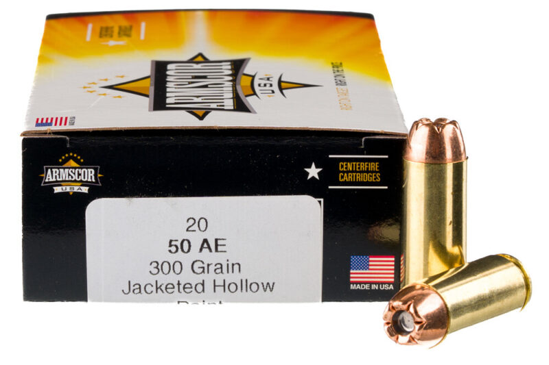 ARMSCOR 50 AE 300GR JHP ARMSCOR 50 AE 300GR JHP AMMO 20RDS