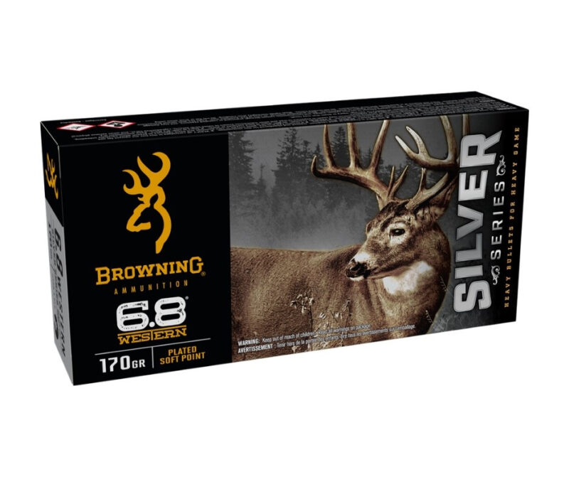 BROWNING SILVER SERIES 6.8 WESTERN 170GR PLATED SOFT POINT AMMO 20RDS