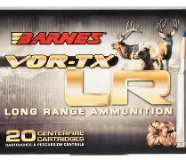 BARNES VORTEX 338 REMINGTON ULTRA MAG 250GR LRX AMMO 20RDS