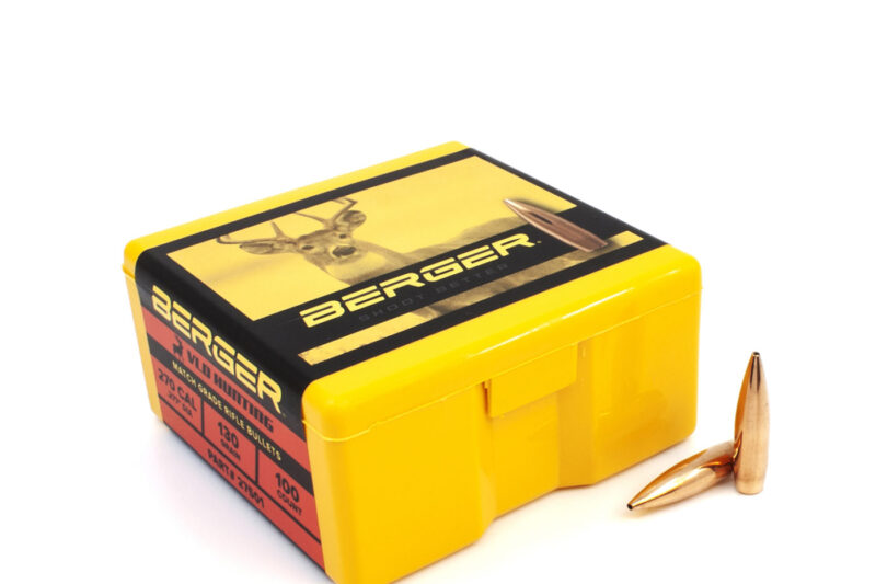 BERGER 270 130GR HPBT (LVD-HUNT) BERGER 270 (.277") 130GR HPBT VLD HUNTER BULLETS 100CT