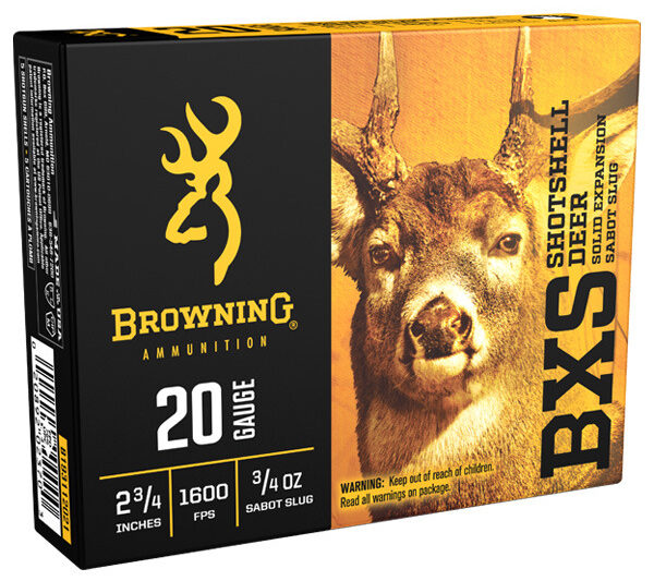 BROWNING SLUG 20GA 2.75" 1600 FPS 3/4OZ SABOT 5RDS