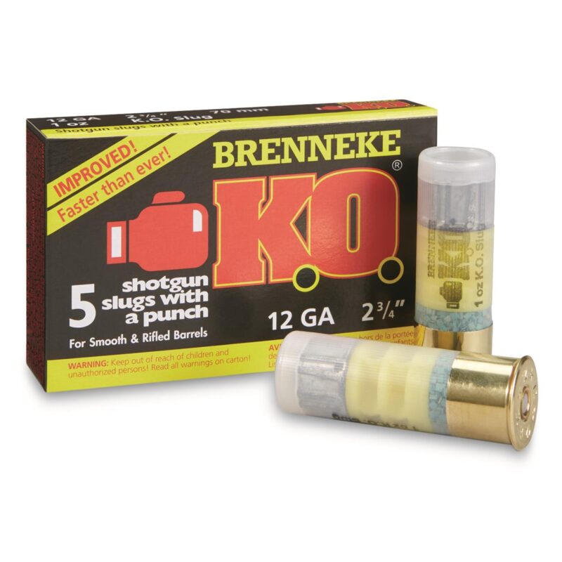 BRENNEKE 12GA KO 1OZ 2-3/4 SLUG 5RDS