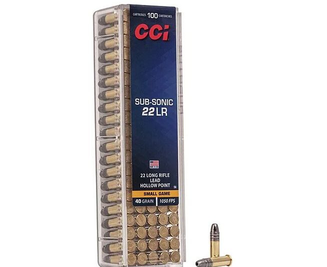 CCI 22LR SUB-SONIC LEAD HP SMALL GAME 40GR.